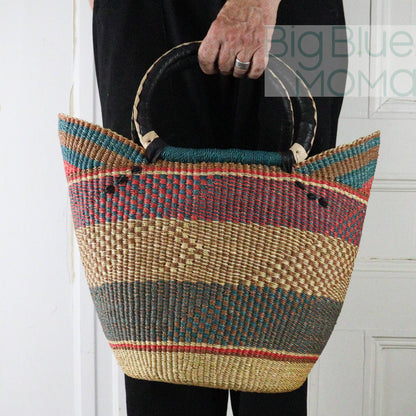 Big Blue Moma U Shopper Large - Traditional Palette