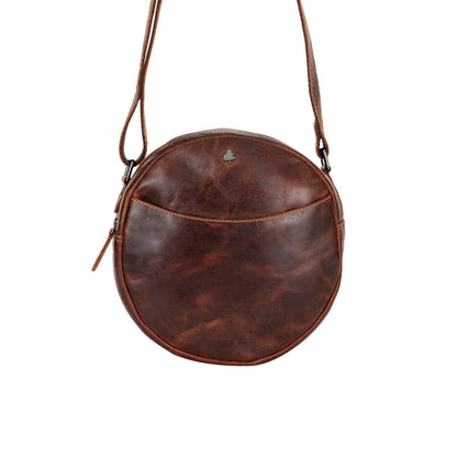 Greenwood Leather Sandy Shoulder Bag - Brown