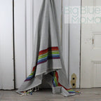 Big Blue Moma Rainbow Peshtemal: Baby Turquoise / Standard
