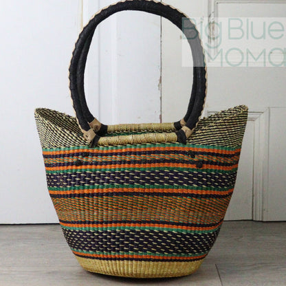 Big Blue Moma Shoulder Shopper - Traditional Palette