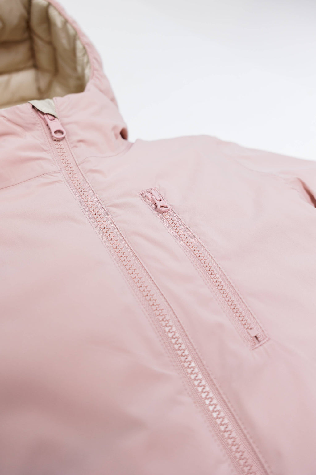 KidORCA Porteau Reversible Waterproof Puffer Jacket - Dusty Rose, additional product photograph 9