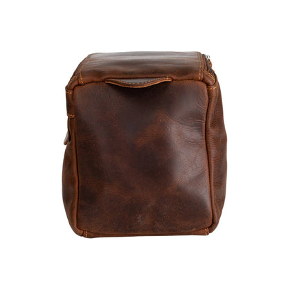 Greenwood Leather Darwin Travel Wash Bag - Sandal