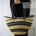 Big Blue Moma Shoulder Shopper - Natural Palette