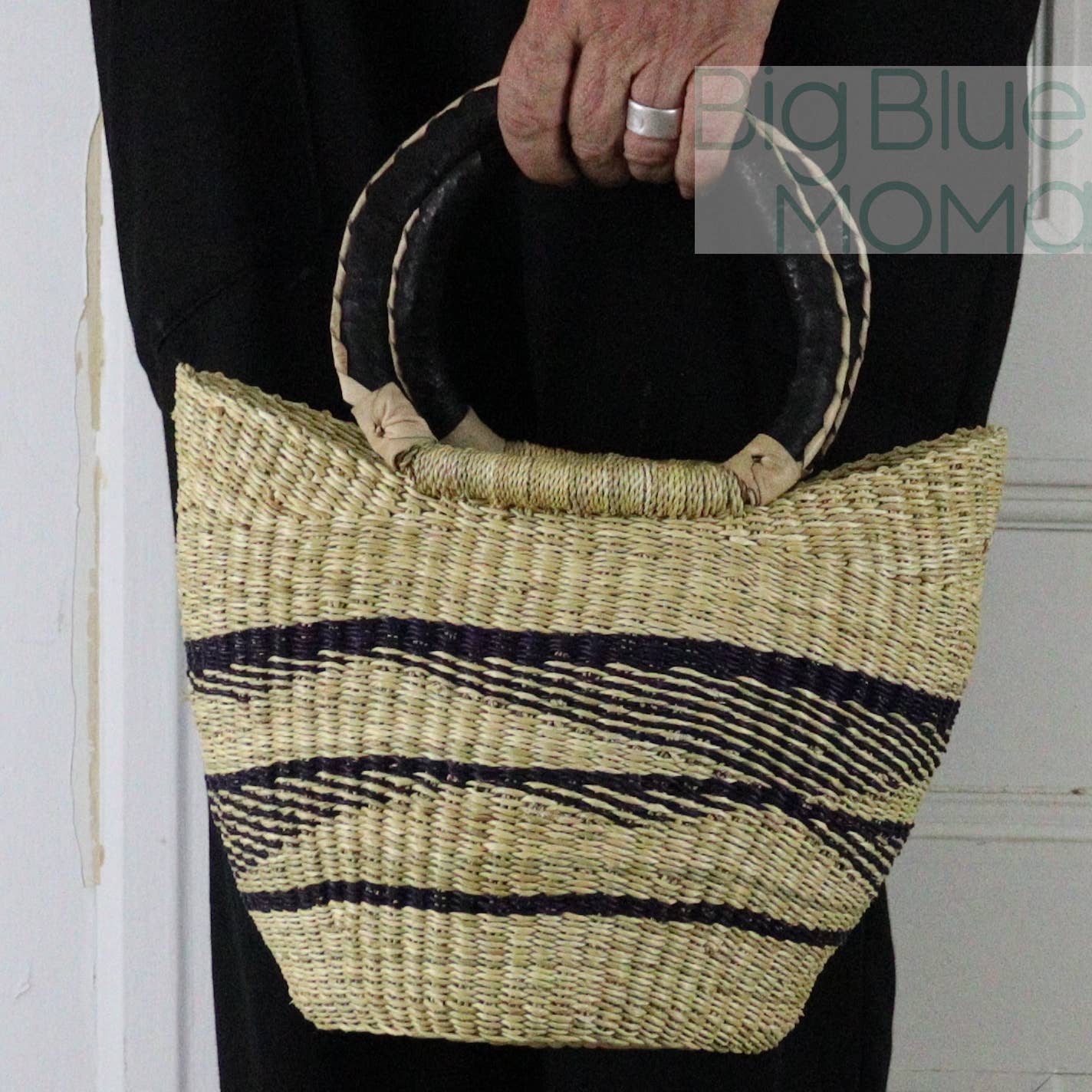 Big Blue Moma U Shopper Small - Natural Palette