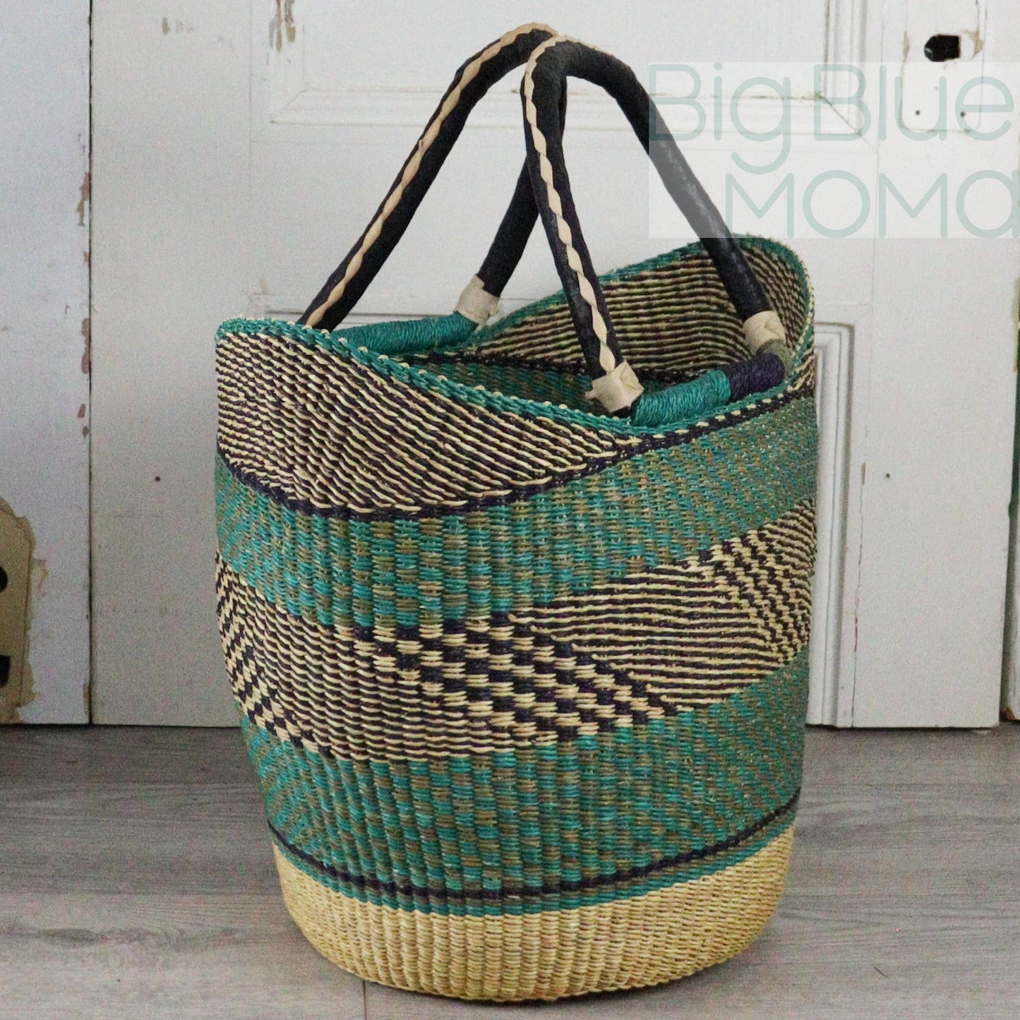 Big Blue Moma U Shopper Large - Traditional Palette