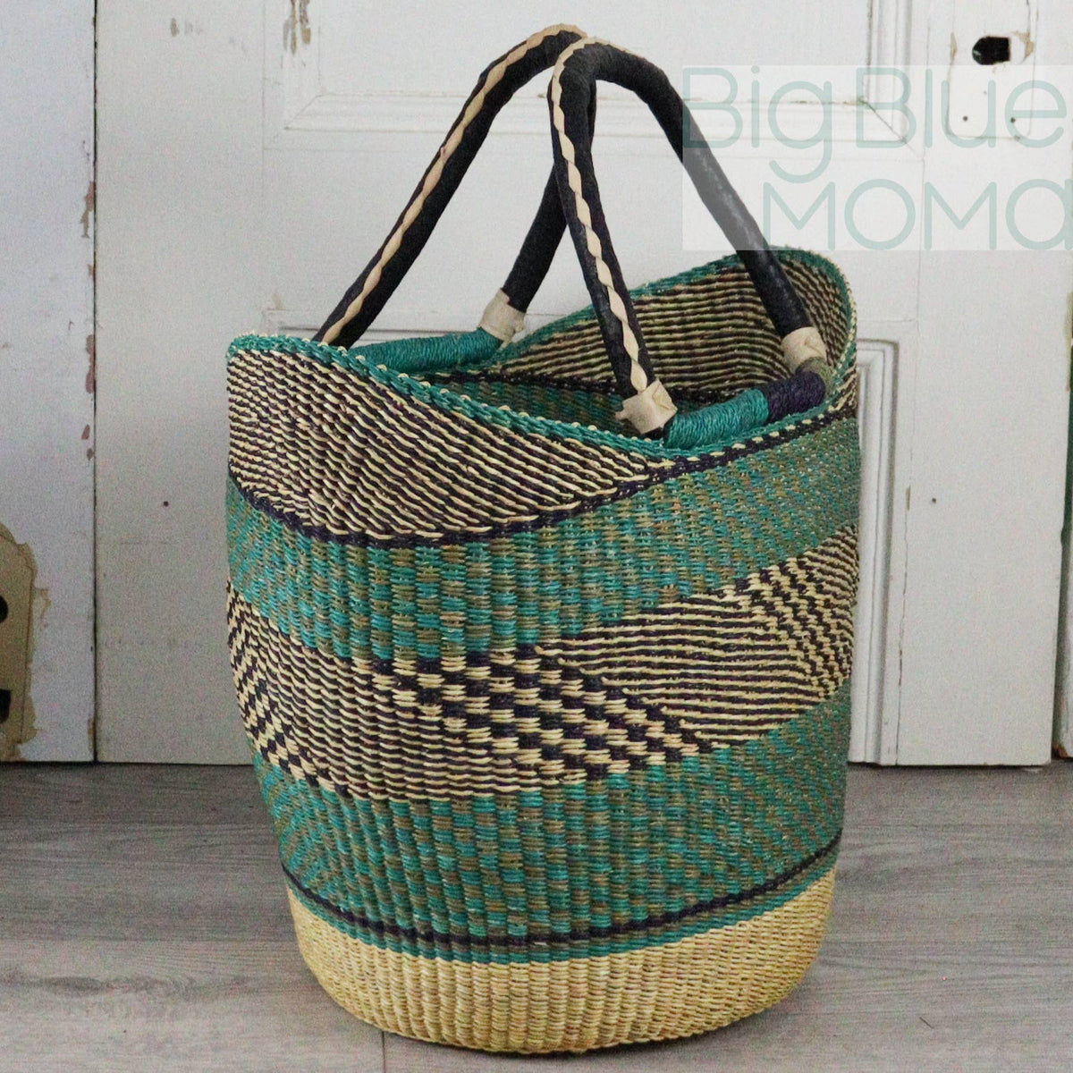Big Blue Moma U Shopper Large - Traditional Palette