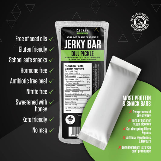 Carzan Dill Pickle Jerky Bar