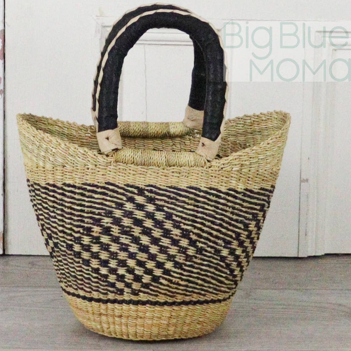 Big Blue Moma U Shopper Small - Natural Palette