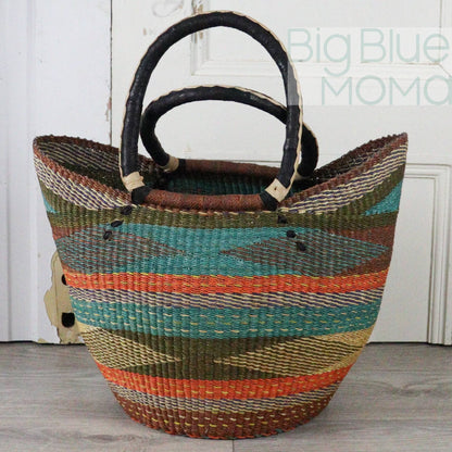 Big Blue Moma U Shopper Large - Traditional Palette