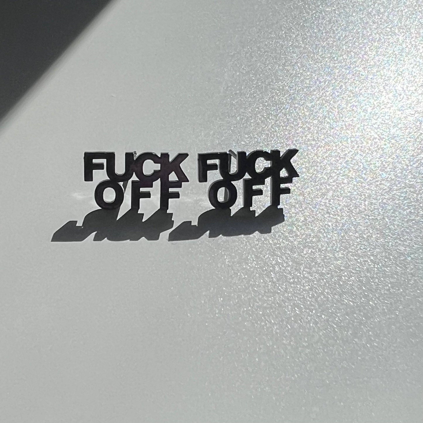 Royce and Oak Curse F OFF Earrings - Silver