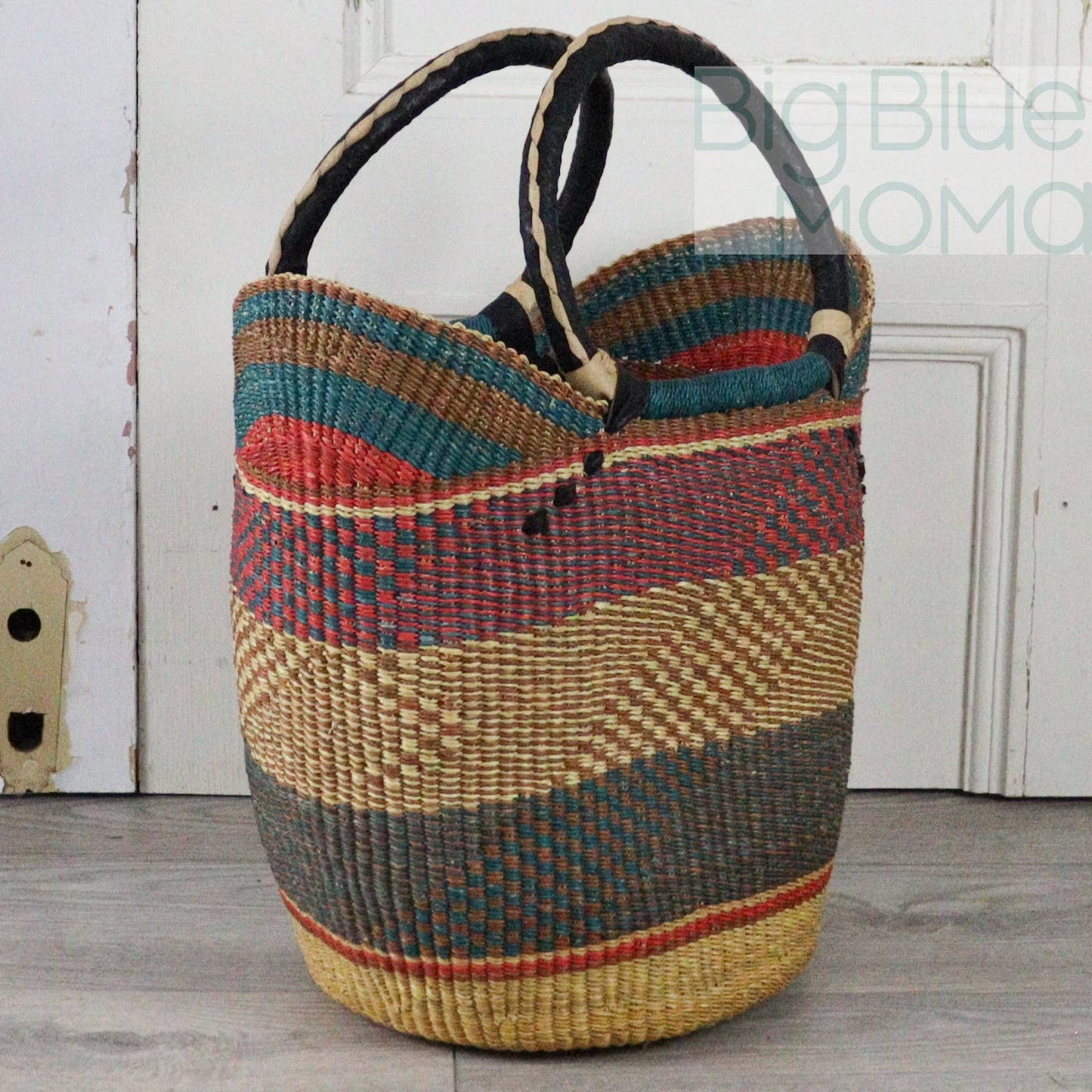 Big Blue Moma U Shopper Large - Traditional Palette