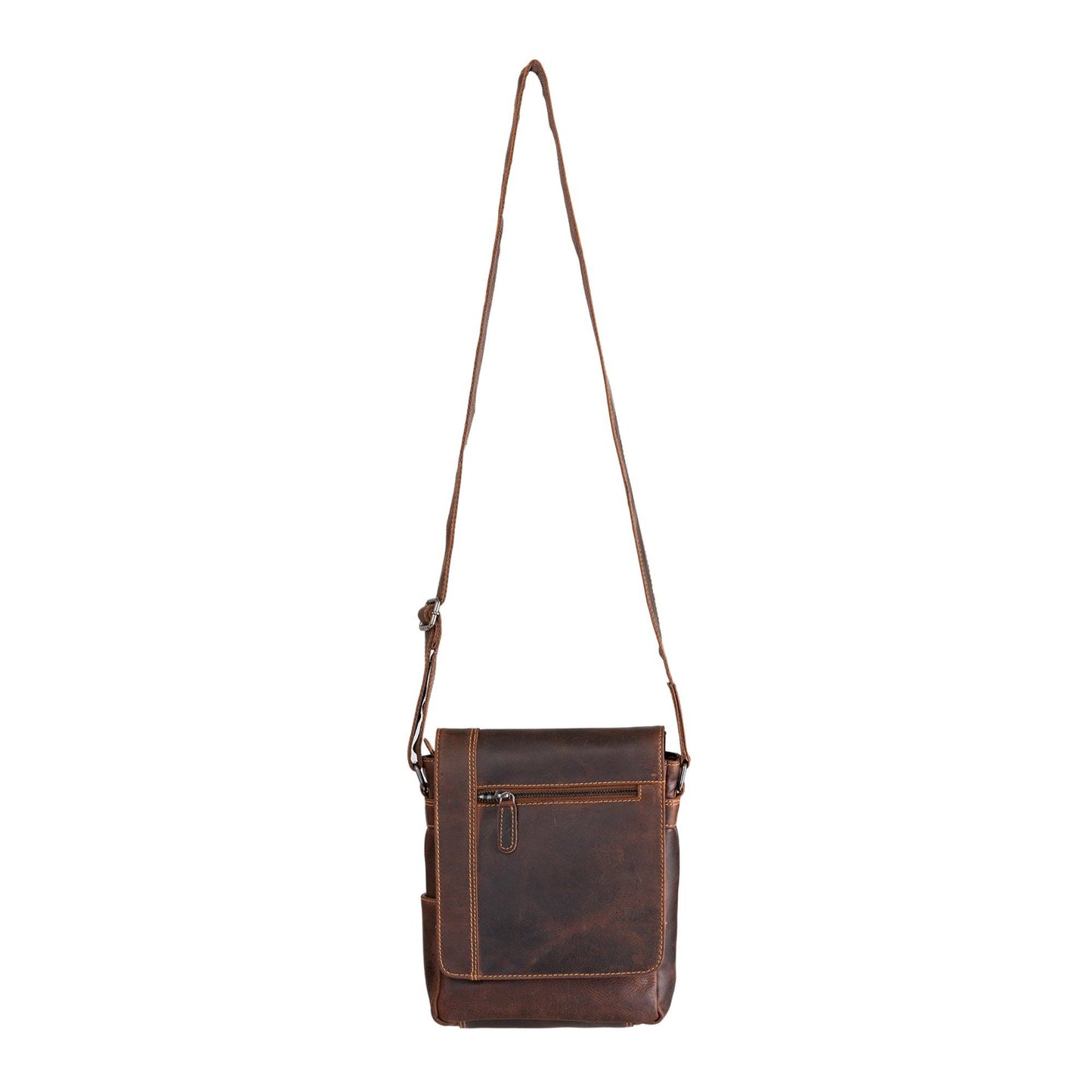 Henry Unisex Mini-Messenger Bag: Camel