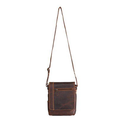 Henry Unisex Mini-Messenger Bag: Camel