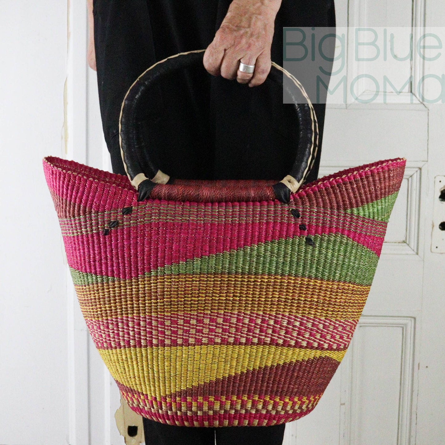 Big Blue Moma U Shopper Large - Traditional Palette