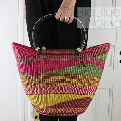 Big Blue Moma U Shopper Large - Traditional Palette