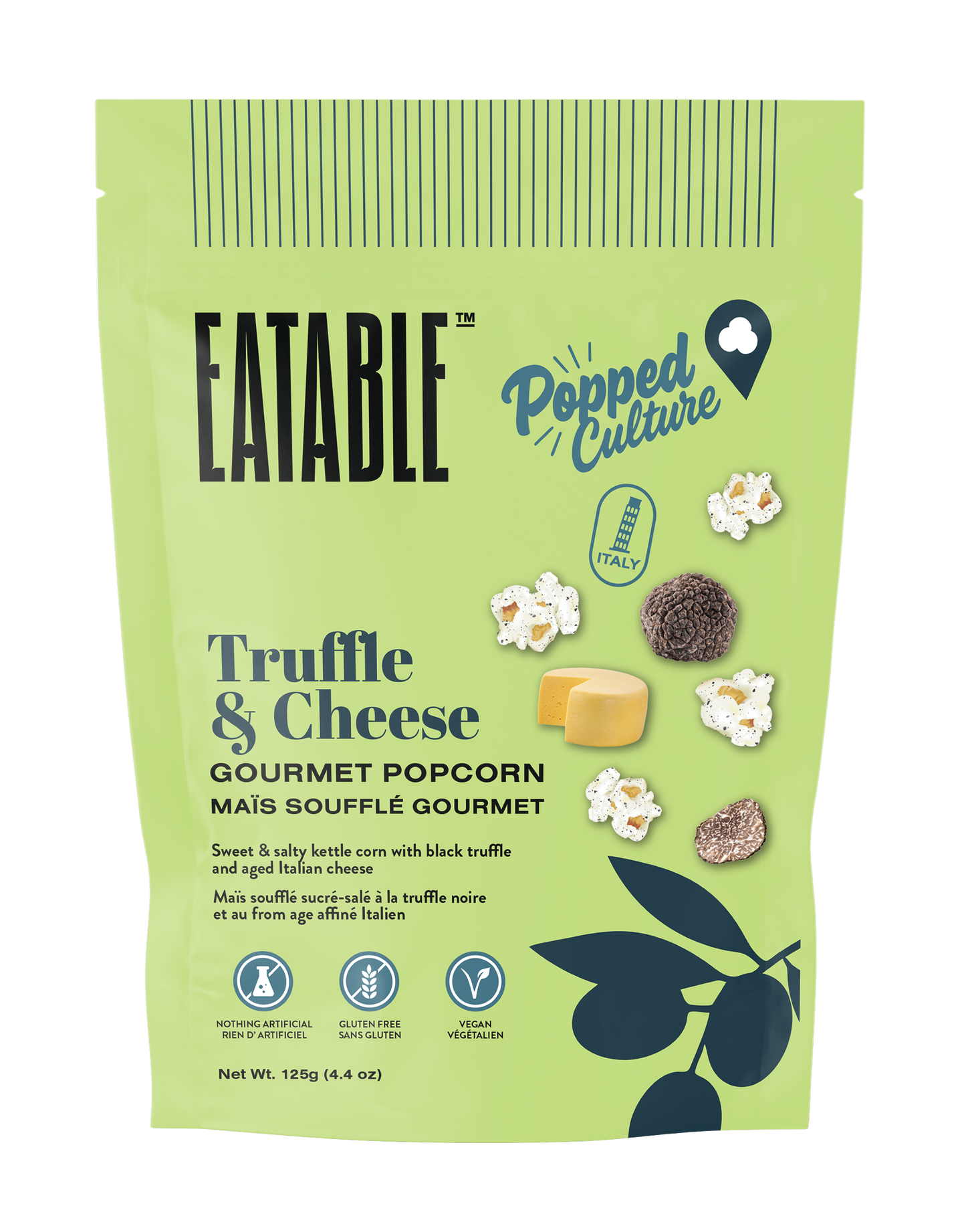 EATABLE Popped Culture - Truffle & Cheese Popcorn (Vegan)