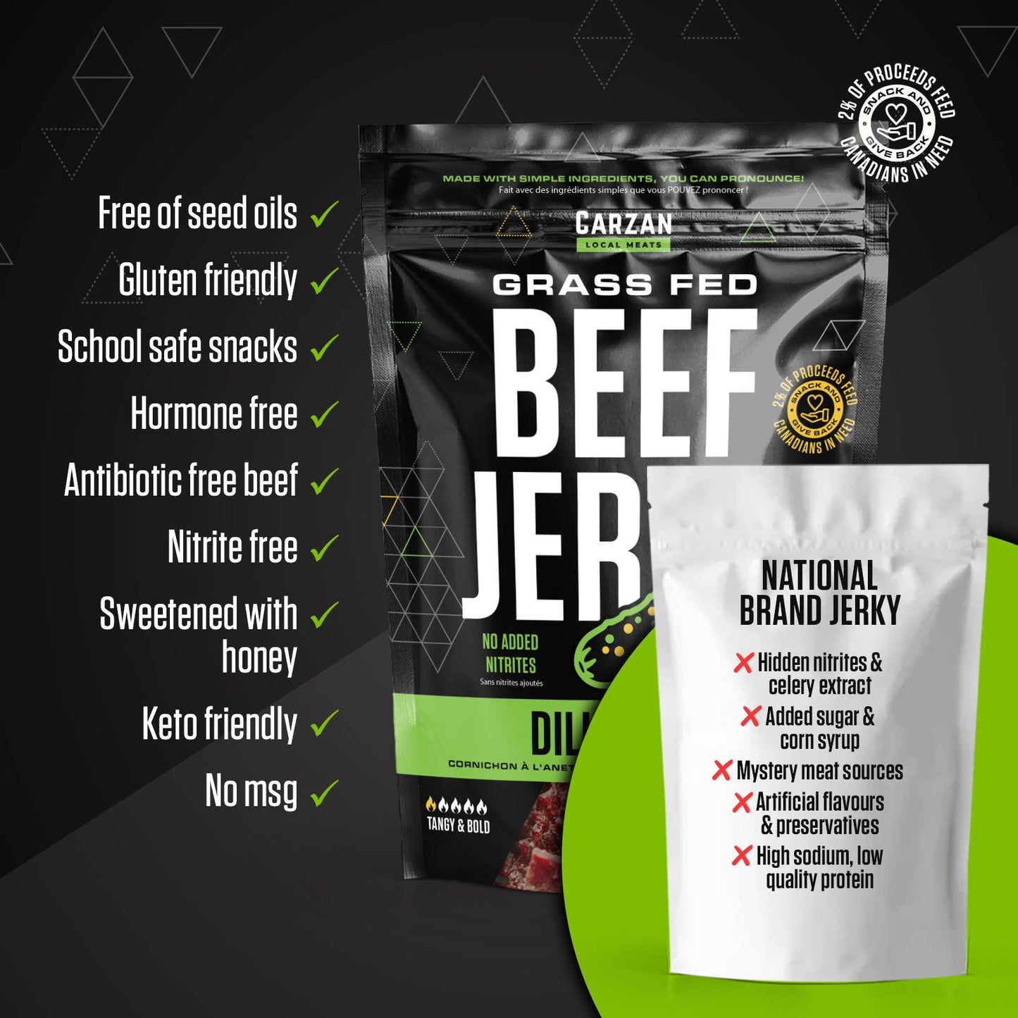 Carzan Dill Pickle Beef Jerky