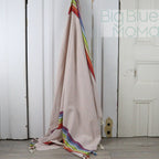 Big Blue Moma Rainbow Peshtemal: Baby Turquoise / Standard