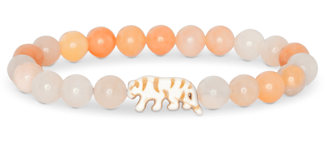 Fahlo The Prowl Tiger Tracking Bracelet in Hibiscus