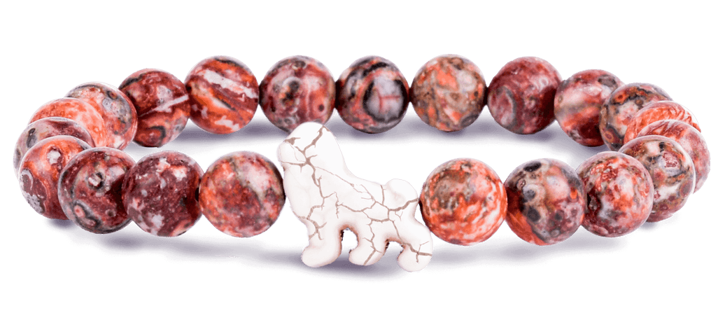 Fahlo The Excursion Lion Tracking Bracelet in Sahara Stone