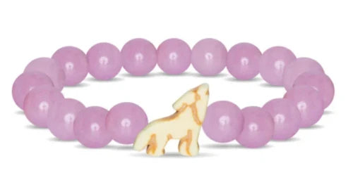 Fahlo The Scout wolf tracking bracelet in Lilac Glow