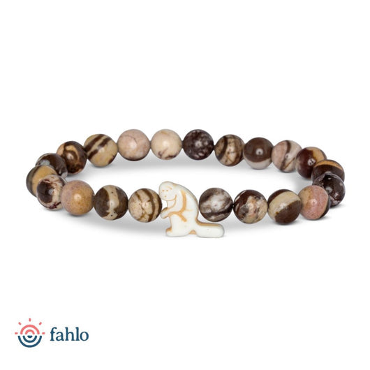 Fahlo The Swing golden monkey tracking bracelet in Summit Stone