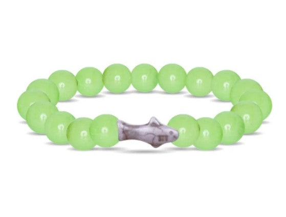 Fahlo The Voyage shark tracking bracelet in Sage Glow