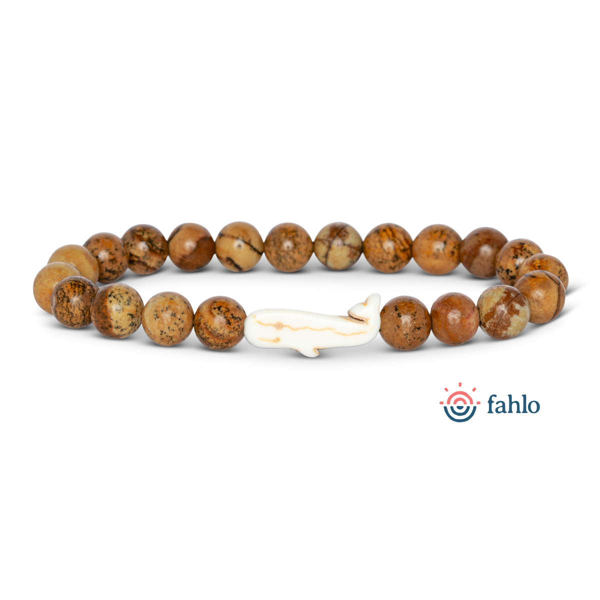 Fahlo The Wayfare whale tracking bracelet in Dune