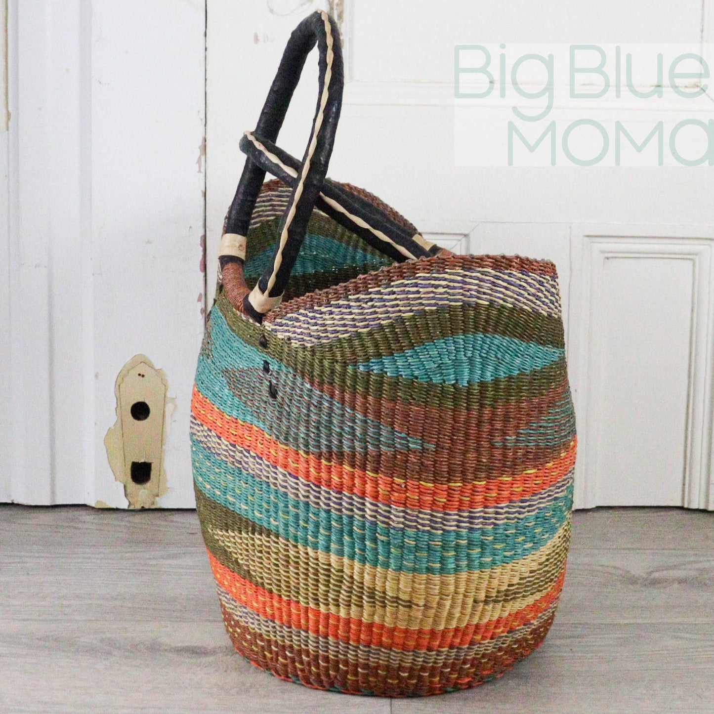 Big Blue Moma U Shopper Large - Traditional Palette