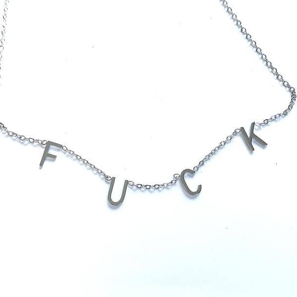 Royce and Oak Swear Word Necklace - Gold