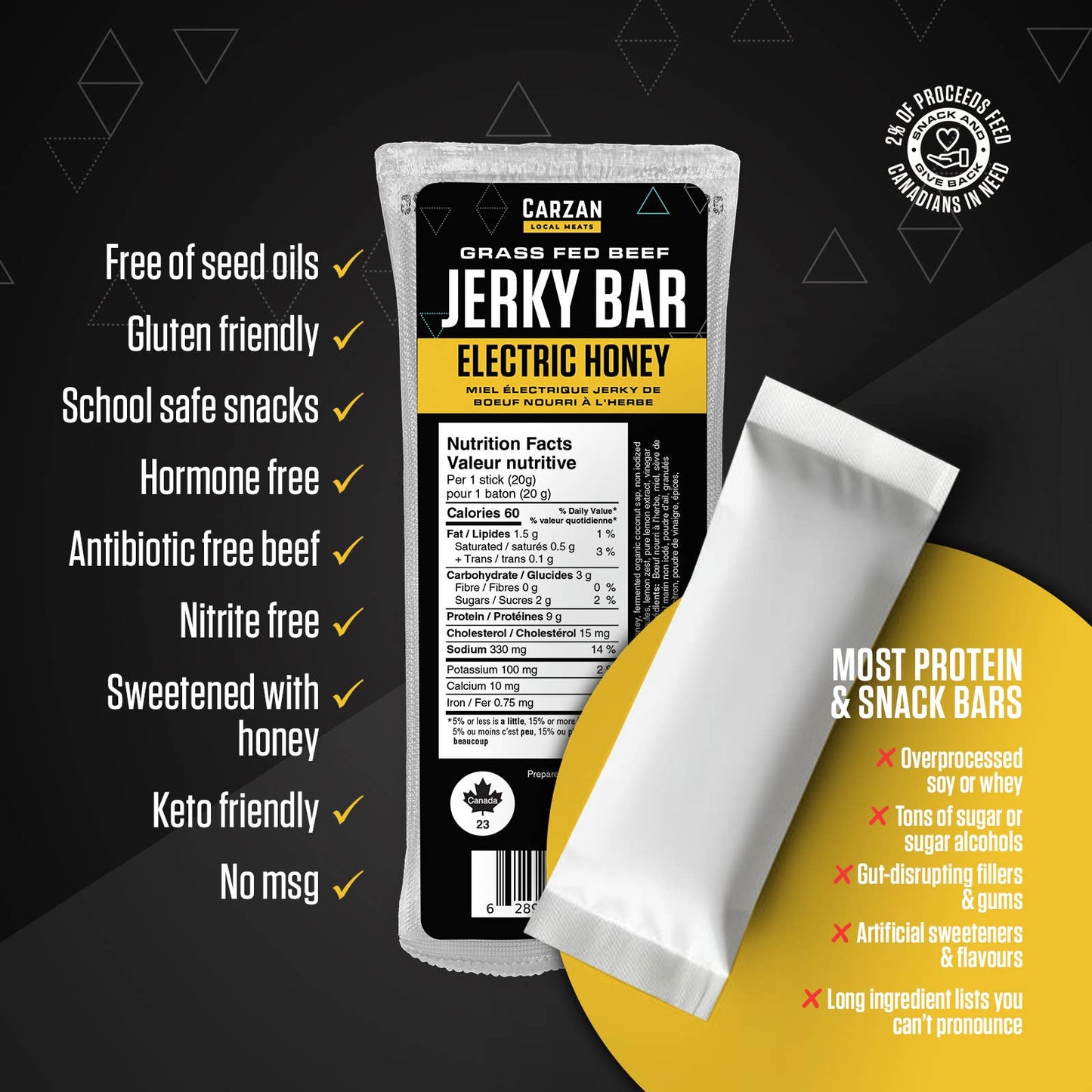 Carzan Electric Honey Jerky Bar