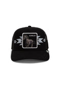 Goorin Bros Canyon Gambler cap in Void with embroidered stallion Gambler patch