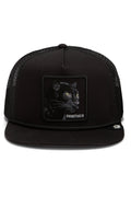Goorin Bros Flatbrim Panther trucker cap in Void with embroidered panther patch