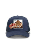 Goorin Bros Royal Stay Royal trucker cap in Pennant with embroidered lion patch