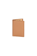Greenwood Leather Jamaica card holder in Tan — closed front