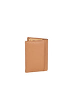Greenwood Leather Jamaica card holder in Tan — closed rear