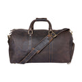 Greenwood Leather Milan overnight travel bag in Brown leather