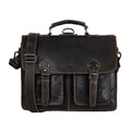 Greenwood Leather Newcastle convertible briefcase backpack in Brown
