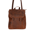 Greenwood Leather Verona convertible backpack tote in Sandal