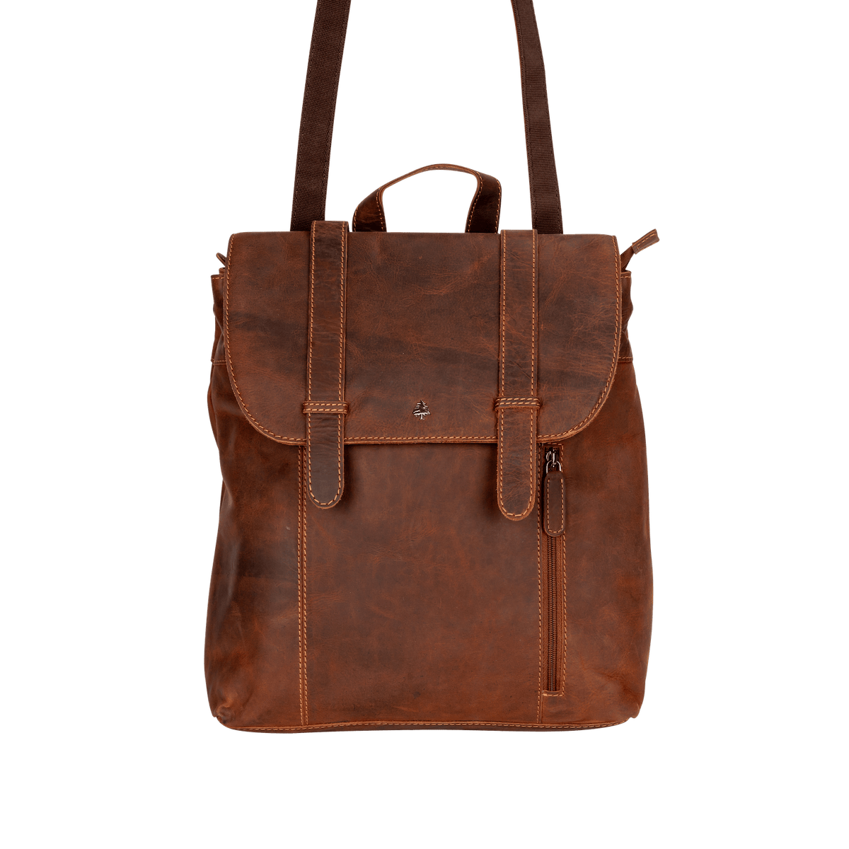 Greenwood Leather Verona convertible backpack tote in Sandal
