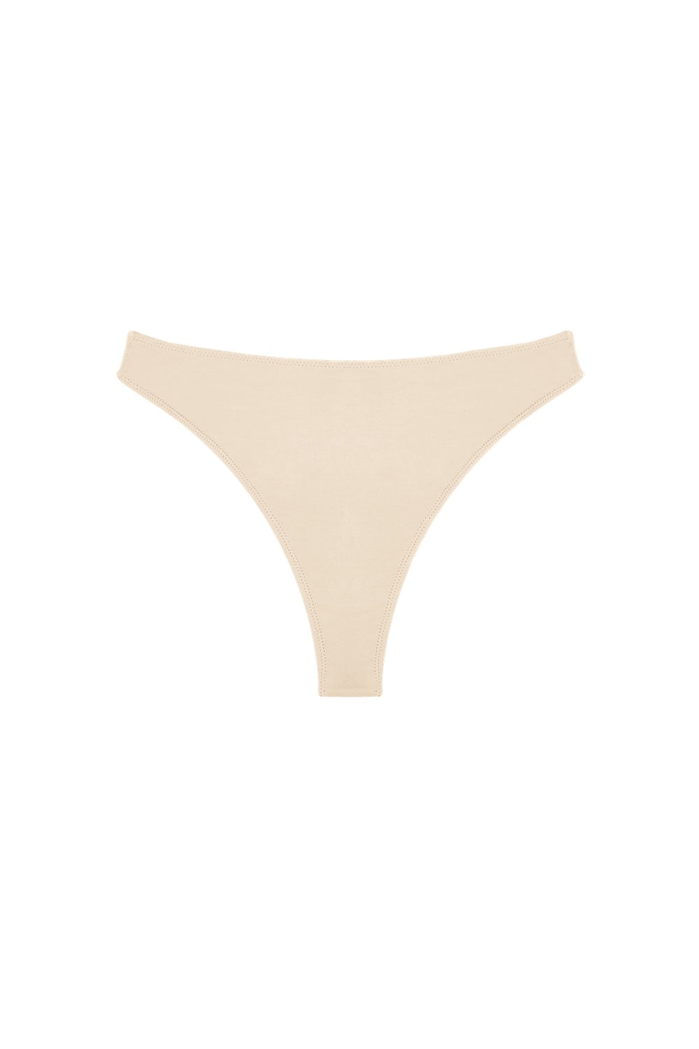 Huha High Rise Mineral Thong - Beige front product view