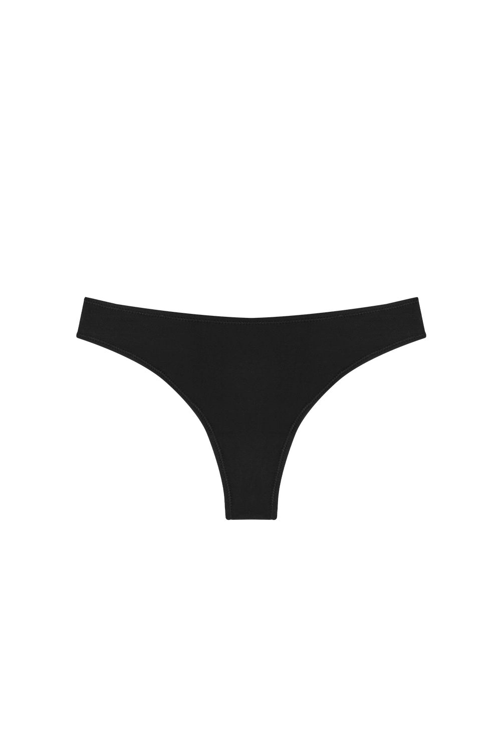 Huha Low Profile Thong - Black front product view