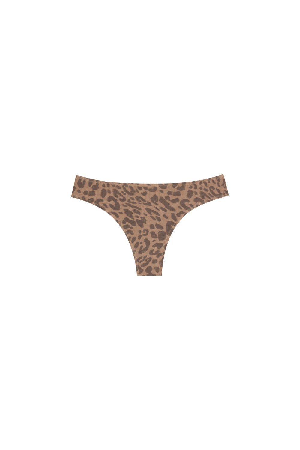 Huha Low Profile Thong - Leopard Tan front product view
