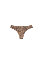 Huha Low Profile Thong - Leopard Tan front product view