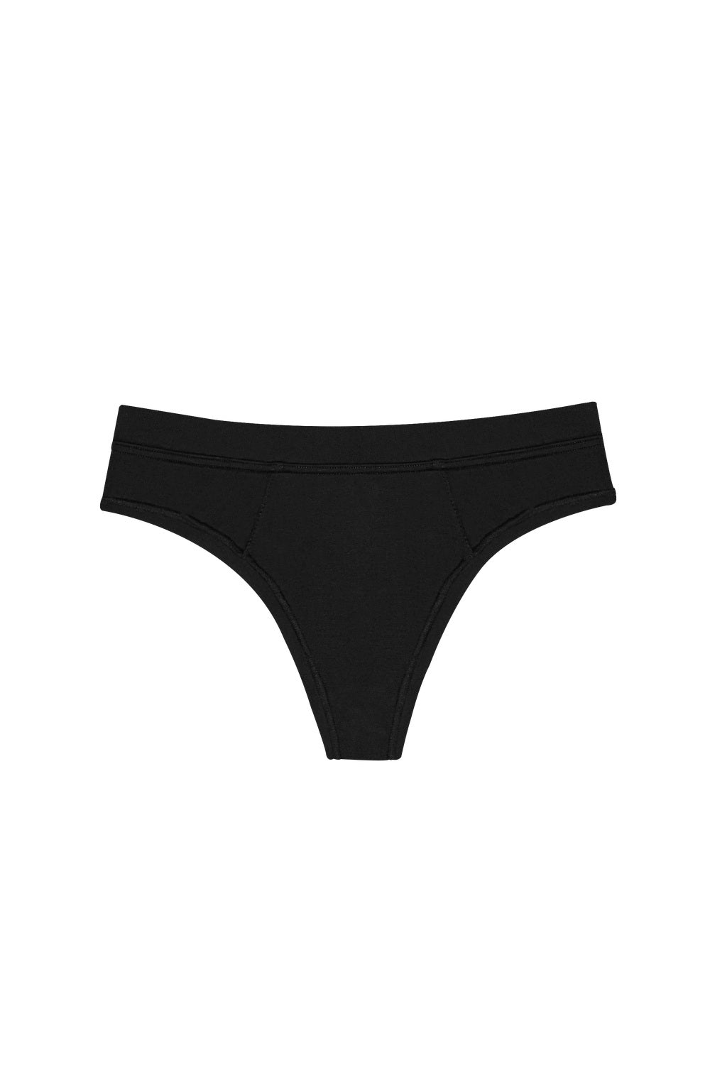 Huha Mineral Thong - Black front product view