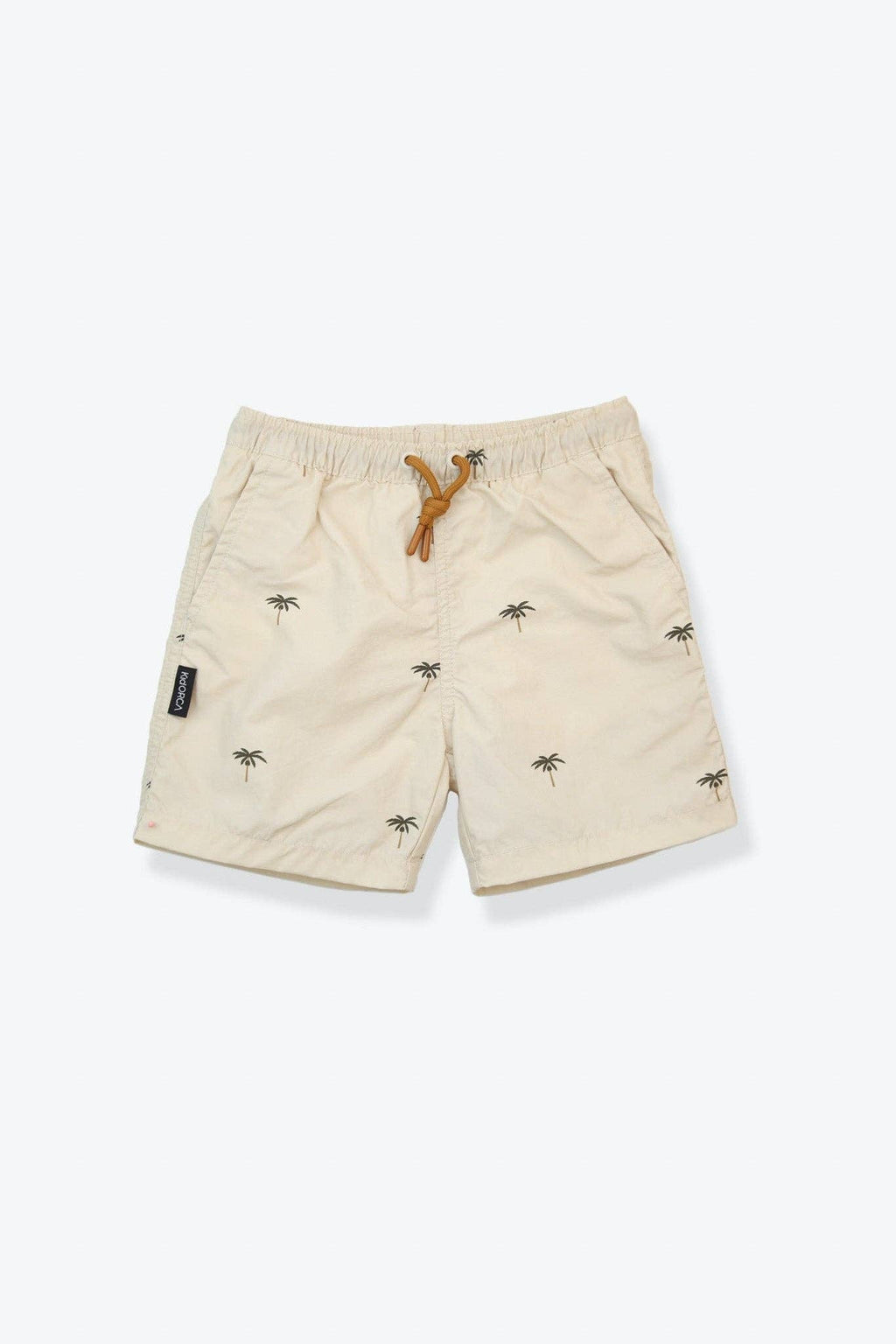 KidORCA Palm Almond Kids Swim Trunks, product photograph