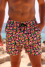 Kulani Kinis Men's Swim Trunks in Midnight Glow – front view