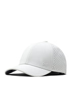 melin A-Game Icon Hydro performance snapback hat in White with tonal front icon