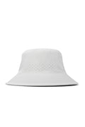 melin Caddy Hydro performance bucket hat in White with ventilated crown