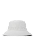 melin Caddy Hydro performance bucket hat in White with ventilated crown